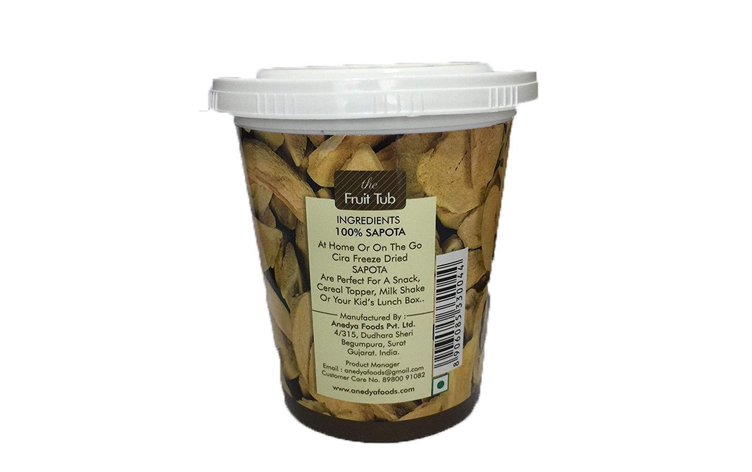 Cira Freeze Dried Chikoo Sliced   Tub  30 grams